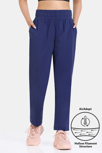 Buy Zelocity Mid Rise Quick Dry Track Pants - Twilight Blue